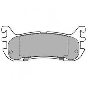 Комплект гальмівних колодок задн, MAZDA 323 F V, MX-5 I, MX-5 II 1.5/1.6/1.8 01.93-10.05 Delphi LP1452