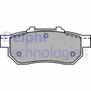 Тормозные колодки, дисковые. - (43022SO4E01, 43022SO4E02, 43022SO4E03) Delphi LP1456