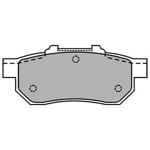 Комплект гальмівних колодок задн, HONDA CIVIC V, CIVIC VI, CRX III, JAZZ II, JAZZ IV SUZUKI SWIFT I 1.2-1.6 10.84 Delphi LP1456 Купити в Україні
