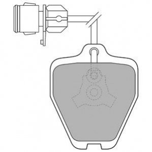 Тормозные колодки, дисковый тормоз.) Delphi LP1463