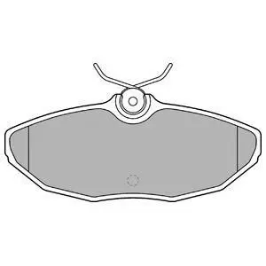 Комплект гальмівних колодок задн, DODGE VIPER JAGUAR S-TYPE II, XJ, X-TYPE I 2.2D-8.0 10.97-12.09 Delphi LP1505 Купити в Україні