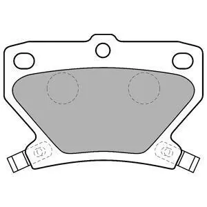 Комплект гальмівних колодок задн, PONTIAC VIBE TOYOTA CAMRY, CELICA, COROLLA, COROLLA VERSO, IST, PRIUS, VIOS / SOLUNA VIOS, YARIS, YARIS VERSO 1.0-2.0D 10.82-12.09 Delphi LP1513