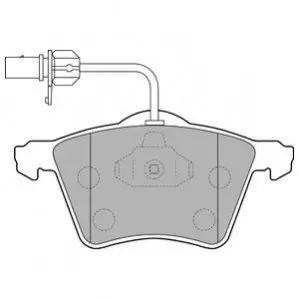 Комплект гальмівних колодок передн, VW CALIFORNIA T4 CAMPER, TRANSPORTER T4 1.9D-2.8 07.90-06.03 Delphi LP1529 Купити в Україні