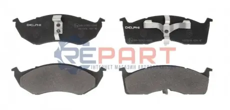 Фото Комплект гальмівних колодок, дискове гальмо Delphi (LP1531) зображення 1