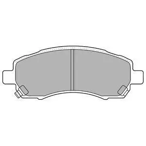 Фото Колодки гальмівні (передні) Subaru Impreza/Legacy 92-11 Delphi (LP1545) зображення 1