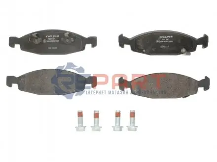 Фото 1 — Колодки гальмівні (передні) Jeep Grand Cherokee 3.1TD/4.0I/4.7V8 99-05 Delphi (LP1557) Фото Колодки гальмівні (передні) Jeep Grand Cherokee 3.1TD/4.0I/4.7V8 99-05 Delphi (LP1557) зображення 1