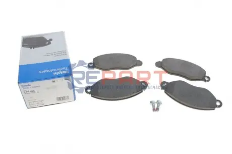 Фото 1 — Колодки гальмівні (передні) Ford Transit 00- (Bosch) Delphi (LP1583) Фото Колодки гальмівні (передні) Ford Transit 00- (Bosch) Delphi (LP1583) зображення 1