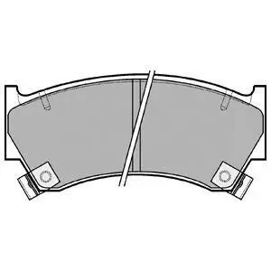 Комплект гальмівних колодок передн, NISSAN ALMERA I 1.4-2.0D 07.95-07.00 Delphi LP1590 Купити в Україні