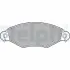 Фото Комплект гальмівних колодок передн, CITROEN XSARA KIA CARNIVAL I NISSAN KUBISTAR PEUGEOT 206, 306 1.1-2.9D 04.93-12.12 Delphi (LP1617) зображення 1