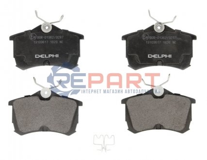 Гальмівні колодки, дискові - (43022S1AE02, 43022S1AE03, 43022S1AE30) Delphi LP1626 (фото 1)
