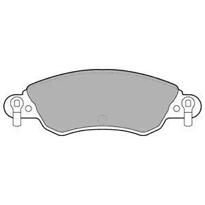 Фото Комплект гальмівних колодок, дискове гальмо Delphi (LP1656) зображення 1