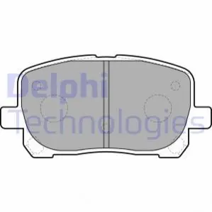 Комплект гальмівних колодок передн, PONTIAC VIBE TOYOTA AVENSIS VERSO, NOAH/VOXY 1.8-2.4 05.01-12.10 Delphi LP1711