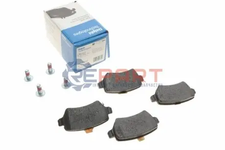 Фото Колодки гальмівні (задні) Opel Astra G/Combo 01-/Kia Cee'd 15- (к-кт з пластинами) Delphi (LP1717) зображення 1