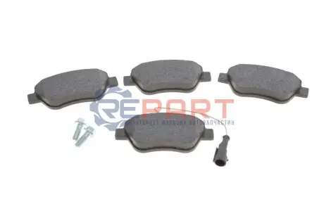 Комплект гальмівних колодок передн, ABARTH 500 / 595 / 695, 500C / 595C / 695C ALFA ROMEO MITO CITROEN NEMO FIAT 500, 500 C, BRAVO II, DOBLO, FIORINO, GRANDE PUNTO, IDEA 0.9-1.9D 10.01 Delphi LP1722 Купити в Україні