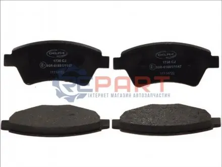 Фото Колодки гальмівні (передні) Renault Kangoo 4x4 01- Delphi (LP1730) зображення 1