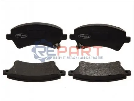 Комплект гальмівних колодок передн, TOYOTA COROLLA, COROLLA VERSO 1.4-2.0D 05.97-03.08 Delphi LP1737 Купити в Україні