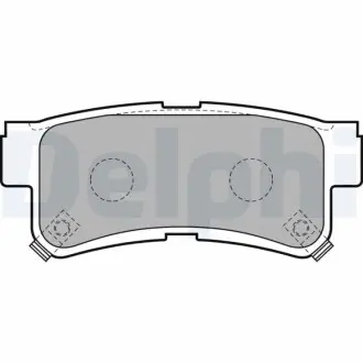 Комплект гальмівних колодок задн, CHEVROLET CAMARO DAEWOO MUSSO, REXTON SSANGYONG KORANDO, MUSSO 2.2D-5.7 10.84 Delphi LP1765 Купити в Україні