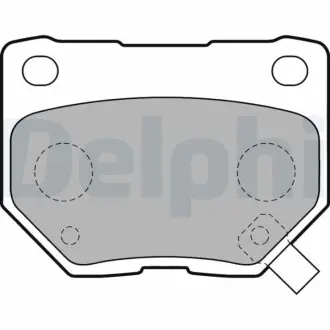 Комплект тормозных колодок задн, SUBARU IMPREZA 2.0/2.5 12.00-08.13 Delphi LP1780