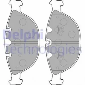 Комплект гальмівних колодок передн, BMW 5 (E60), 5 (E61), 6 (E63), 6 (E64), 7 (E65, E66, E67), X5 (E53) 3.0D-6.0 01.00-12.10 Delphi LP1798