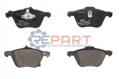 Фото Тормозные колодки, дисковые. Delphi (LP1801) изображение 1