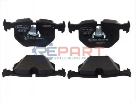 Фото Колодки гальмівні (задні) BMW 3 (E46)/5 (E39)/7 (E38)/X3 (E83)/X5 (E53) 94- Delphi (LP1803) зображення 1