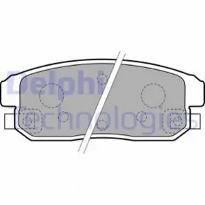 Комплект гальмівних колодок задн, INFINITI I35 MAZDA RX-8 NISSAN ALTIMA, MAXIMA / MAXIMA QX V SUZUKI IGNIS I, IGNIS II 1.3-3.5 06.97 Delphi LP1829