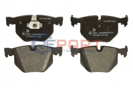 Фото 1 — Колодки гальмівні (задні) BMW 7 (E65/E66/E67) 01-08 (Ate) Delphi (LP1834) Фото Колодки гальмівні (задні) BMW 7 (E65/E66/E67) 01-08 (Ate) Delphi (LP1834) зображення 1