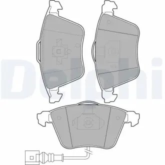 Комплект гальмівних колодок передн, AUDI A3 SEAT LEON SKODA SUPERB II VW EOS, GOLF V, GOLF VI, PASSAT B6 1.4-3.6 05.03-08.15 Delphi LP1921 Купити в Україні
