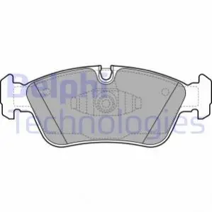 Комплект гальмівних колодок передн, BMW 1 (E81), 1 (E87), 3 (E90), 3 (E91) 1.6-3.0D 06.04-06.12 Delphi LP1925 Купити в Україні
