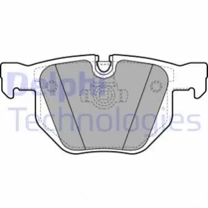 Комплект гальмівних колодок задн, BMW 3 (E90), 3 (E92), 3 (E93), 5 (E60), 5 (E61), 6 (E63), 6 (E64) 2.0-3.0D 12.01-12.13 Delphi LP1927 Купити в Україні