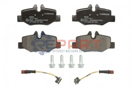 Фото 1 — Тормозные колодки, дисковые. Delphi (LP1939) Фото Тормозные колодки, дисковые. Delphi (LP1939) изображение 1