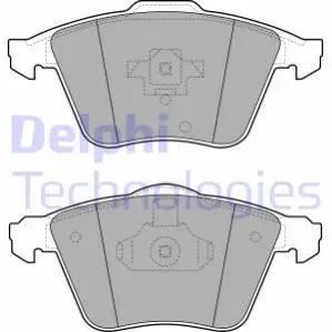 Комплект гальмівних колодок передн, VOLVO C30, C70 II, S40 II, V40, V50 CADILLAC BLS FORD FOCUS II OPEL SIGNUM, VECTRA C, VECTRA C GTS SAAB 9-3, 9-3X 1.5-2.8 08.03 Delphi LP1943 Купити в Україні