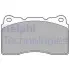 Комплект гальмівних колодок передн, VOLVO C30, S60 I, V70 II ALFA ROMEO 159, GIULIETTA RENAULT MEGANE III, MEGANE IV 1.6D-2.5 01.03 Delphi (LP1944) зображення 1