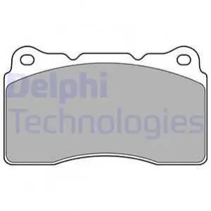 Комплект гальмівних колодок передн, VOLVO C30, S60 I, V70 II ALFA ROMEO 159, GIULIETTA RENAULT MEGANE III, MEGANE IV 1.6D-2.5 01.03 Delphi LP1944