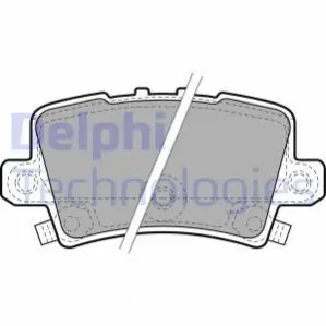 Комплект гальмівних колодок задн, HONDA CIVIC VIII 1.4-2.2D 09.05-12.12 Delphi LP1971 Купити в Україні