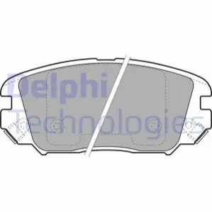 Комплект гальмівних колодок передн, HONDA CIVIC VIII HYUNDAI GRANDEUR, SONATA V KIA OPIRUS 1.6-3.8 01.05-05.13 Delphi LP1974 Купити в Україні