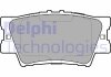 Комплект гальмівних колодок задній - Delphi LP2004 (04466YZZAQ, 0446606070, 0446606090)