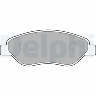 Комплект гальмівних колодок передн, OPEL CORSA C, CORSA D 1.4/1.7D 06.03-08.14 Delphi LP2010 Купити в Україні