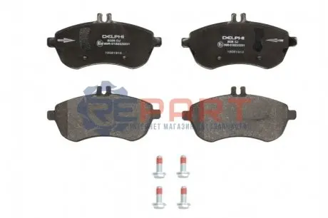 Фото Колодки гальмівні (передні) MB C-class (S204/W204)/E-class (S212/W212) 07- (Lucas) Delphi (LP2028) зображення 1