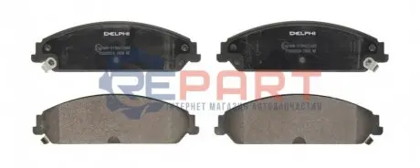 Фото 1 — Тормозные колодки, дисковые. Delphi (LP2033) Фото Тормозные колодки, дисковые. Delphi (LP2033) изображение 1