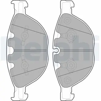 Комплект гальмівних колодок передн, BMW 5 (E60), 5 (E61), 6 (E63), 6 (E64), 7 (E65, E66, E67) JAGUAR XF I, XF SPORTBRAKE, XJ, XK II 3.0D-6.0 01.03-12.19 Delphi LP2041 Купити в Україні