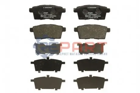 Фото 1 — Колодки гальмівні (задні) Mazda CX-7 06-14/CX-9/Ford Edge (USA) 06- Delphi (LP2052) Фото Колодки гальмівні (задні) Mazda CX-7 06-14/CX-9/Ford Edge (USA) 06- Delphi (LP2052) зображення 1