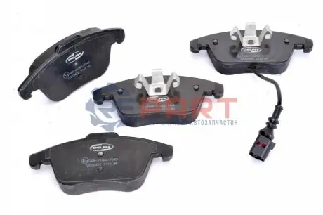 Фото Колодки гальмівні (передні) Audi Q3 11-18/VW Passat Tiguan 07-18/Sharan 10-(+датчик) Delphi (LP2110) зображення 1