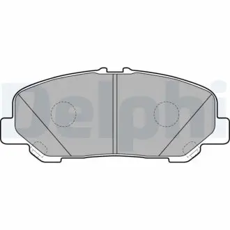 Комплект гальмівних колодок передн, TOYOTA ALPHARD / VELLFIRE, PREVIA III 2.4/2.4H/3.5 10.05 Delphi LP2119 Купити в Україні