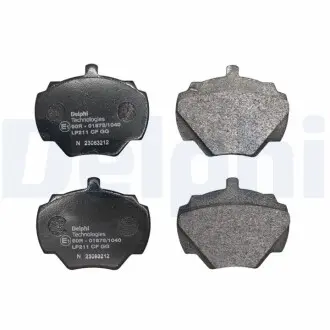 Комплект гальмівних колодок задн, LAND ROVER 90 I, DEFENDER, DISCOVERY I, RANGE ROVER I 2.0-4.0 07.70-02.16 Delphi LP211