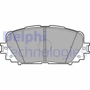 Комплект гальмівних колодок передн, TOYOTA RACTIS, VERSO S, YARIS 1.0-1.8 08.05-06.20 Delphi LP2123 Купити в Україні