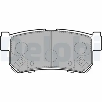 Комплект гальмівних колодок задн, SSANGYONG ACTYON I, ACTYON SPORTS I, ACTYON SPORTS II, KORANDO, KYRON, MUSSO, MUSSO SPORTS, REXTON / REXTON II, REXTON W / REXTON, RODIUS II 2.0D-3.2 06.96 Delphi LP2127 Купити в Україні
