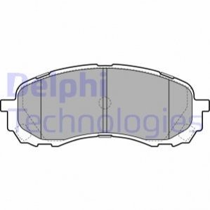 Гальмівні колодки, дискове гальмо (набір) Delphi LP2128