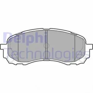 Комплект гальмівних колодок передн, SUBARU IMPREZA 1.5/1.6 10.00 Delphi LP2128