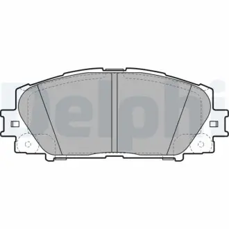 Комплект гальмівних колодок передн, LEXUS CT TOYOTA PRIUS, PRIUS PHV, YARIS 1.5/1.8H 11.05 Delphi LP2135 Купити в Україні